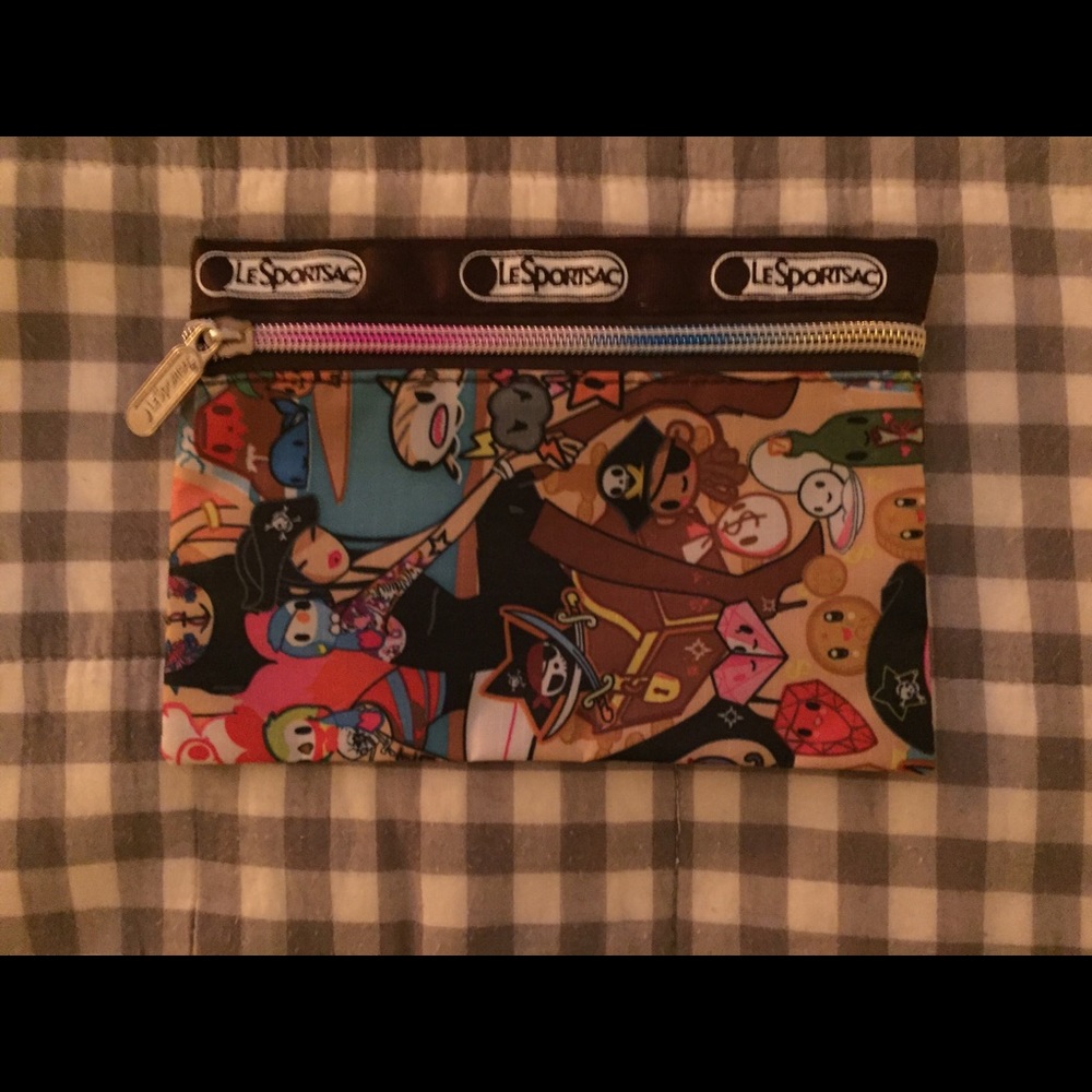 New in package pirate girl zipper bag